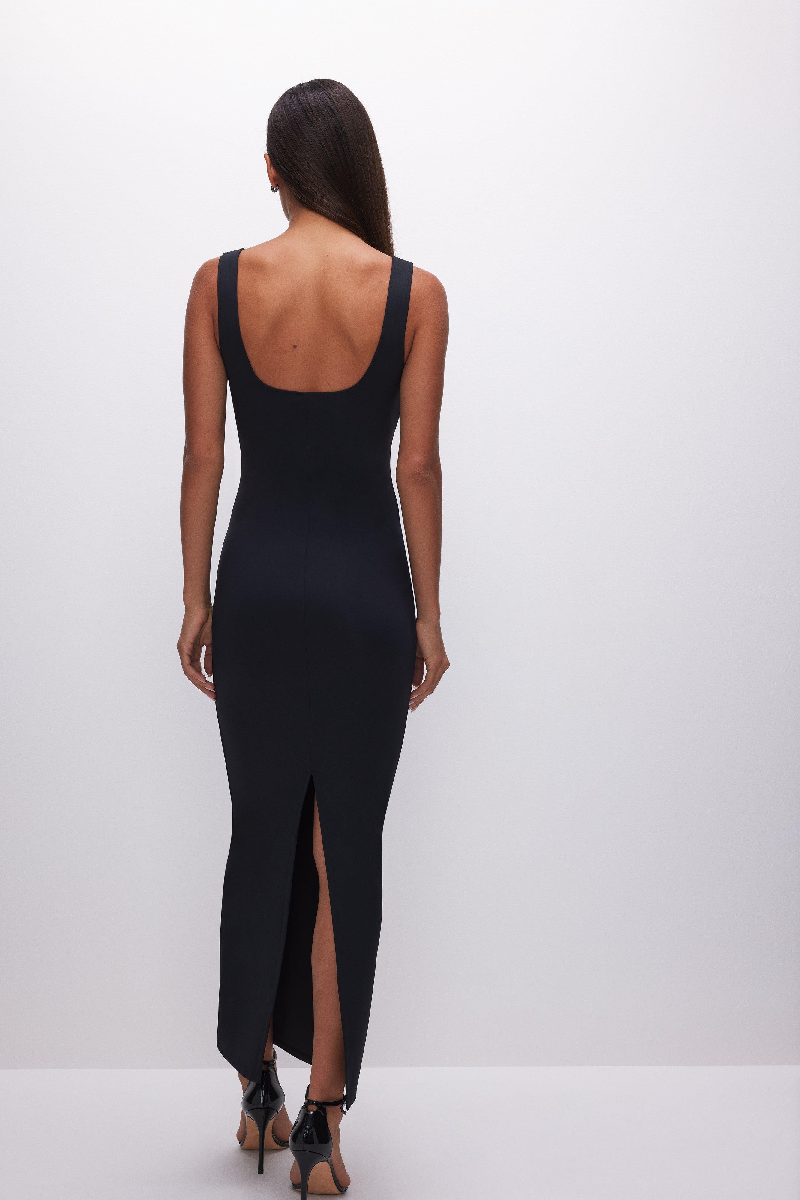 SCUBA MODERN TANK MAXI DRESS | BLACK001 Product Image