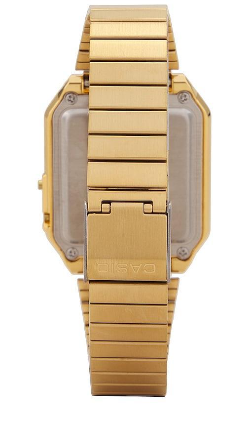 G-Shock Mens Digital Gold Tone Stainless Steel Bracelet Watch Product Image