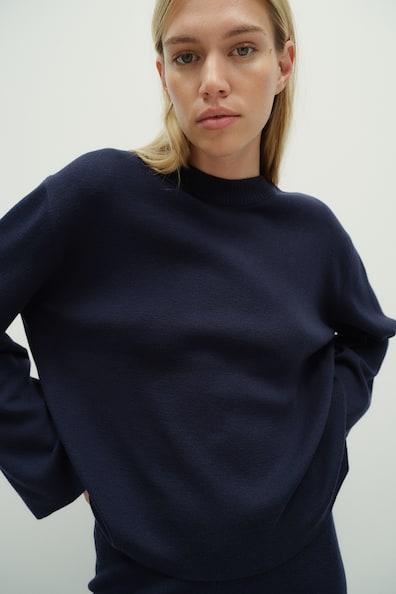 Oversized Curved-Hem Sweater product image