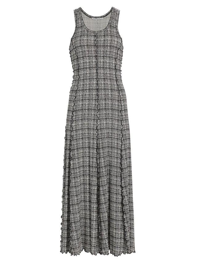 Womens Matilda Plaid Jersey Midi Dress Product Image