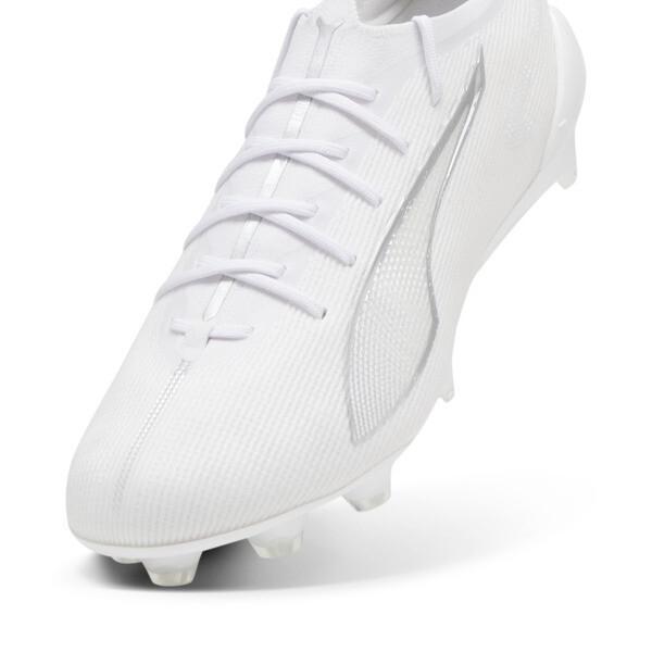 PUMA ULTRA 5 ULTIMATE Firm Ground Men's Soccer Cleats Shoes in White Product Image