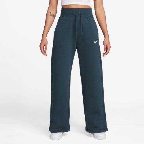 Nike Womens Nike Phoenix High Rise Wide Pants - Womens Armory Navy/White product image