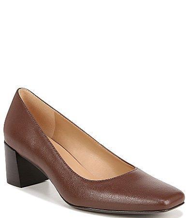 Naturalizer Karina Leather Block Heel Pumps Product Image