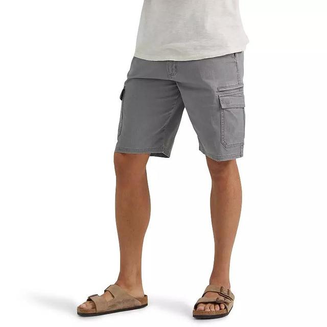 Mens Wrangler Twill Cargo Shorts Smoked White Product Image