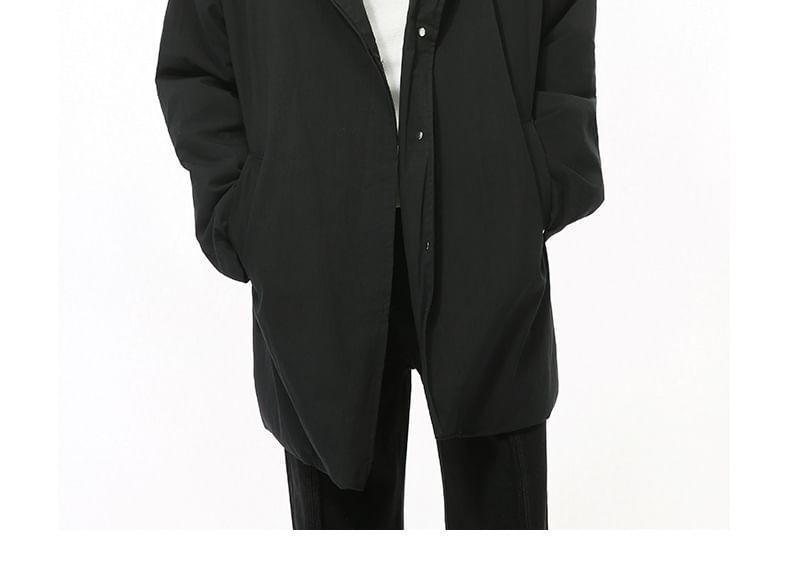 Stand Collar Plain Zip Jacket Product Image