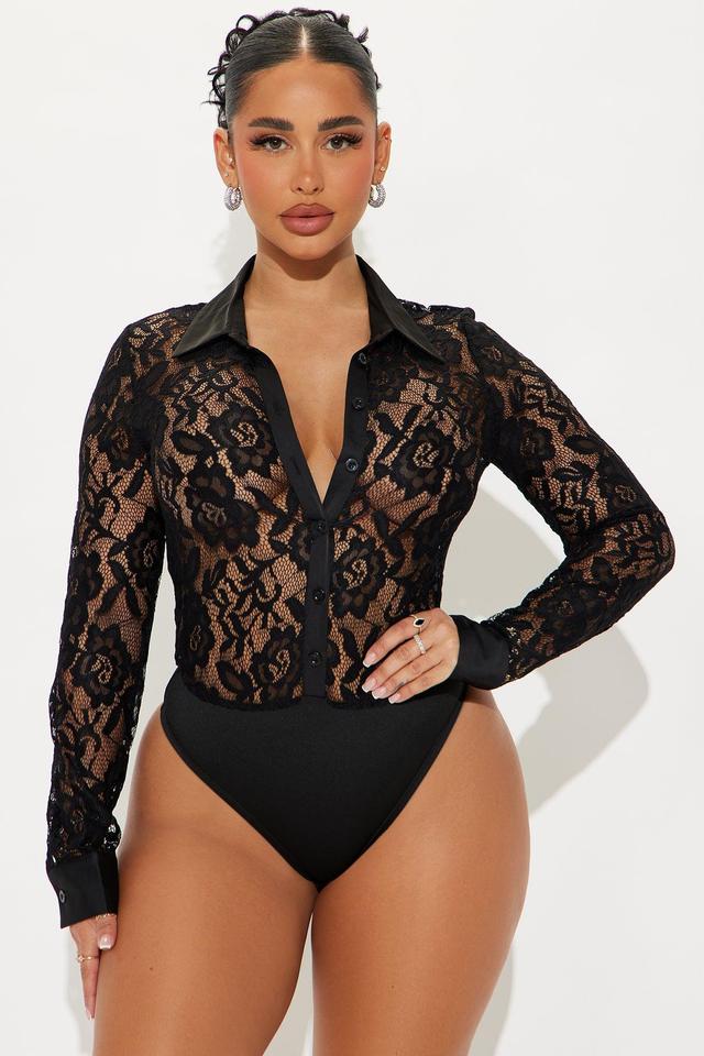 Caralia Lace Bodysuit - Black Product Image