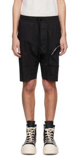 thom/krom Black Drop Crotch Shorts Product Image