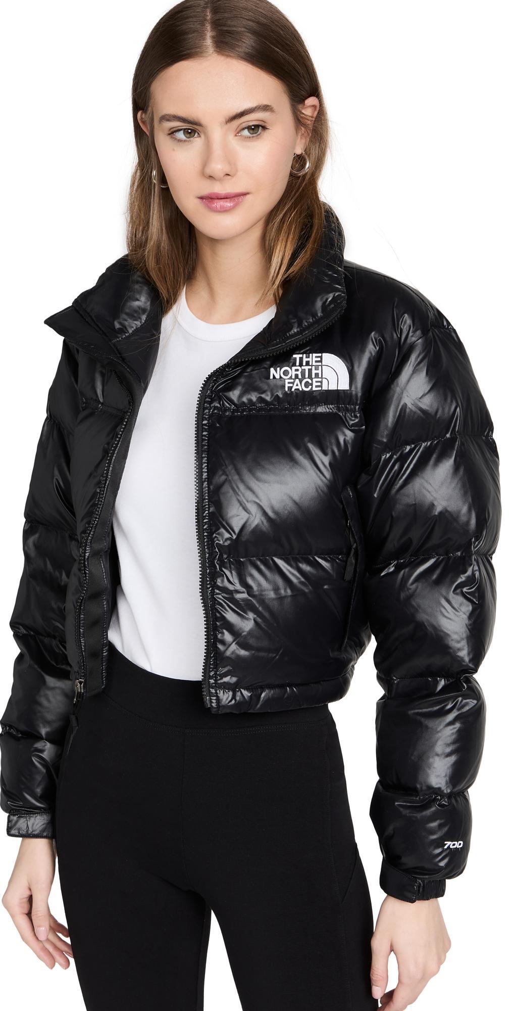 Womens Nuptse Down Cropped Puffer Jacket Product Image