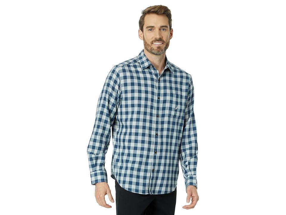 Nautica Sustainably Crafted Plaid Shirt (High-Rise) Men's Clothing product image