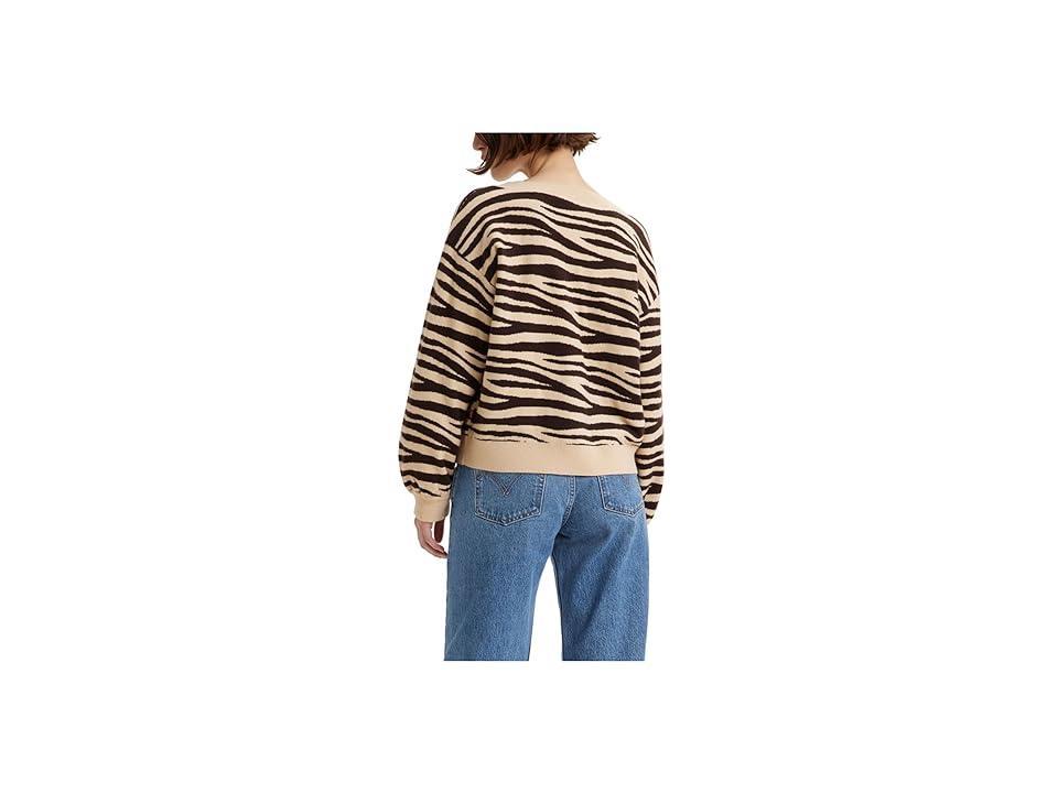 Levi's(r) Womens Flower Sweater (Wavy Zebra Marzipan) Women's Clothing Product Image