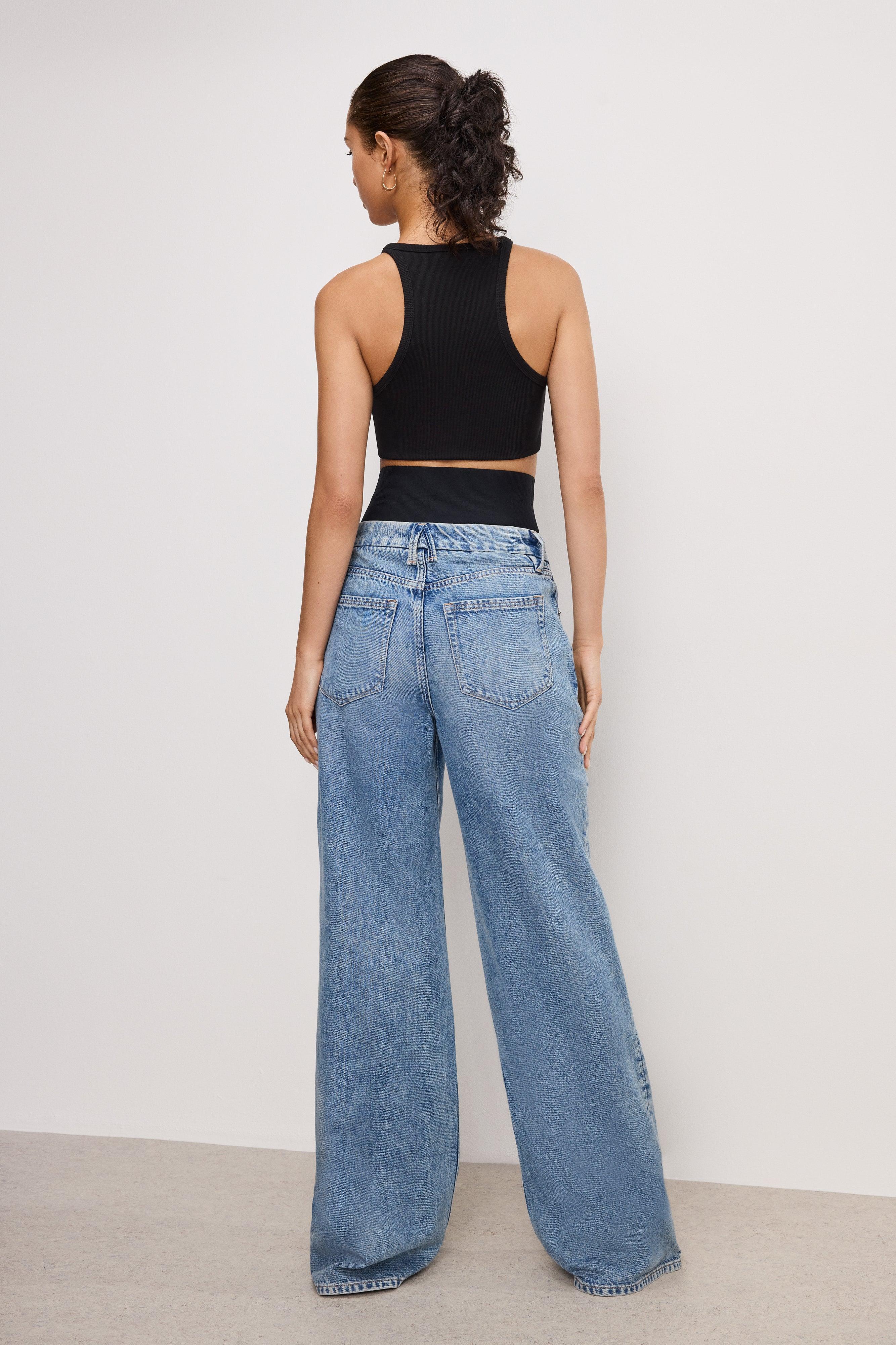 WIDE LEG SOLUTION JEANS | INDIGO739 Product Image