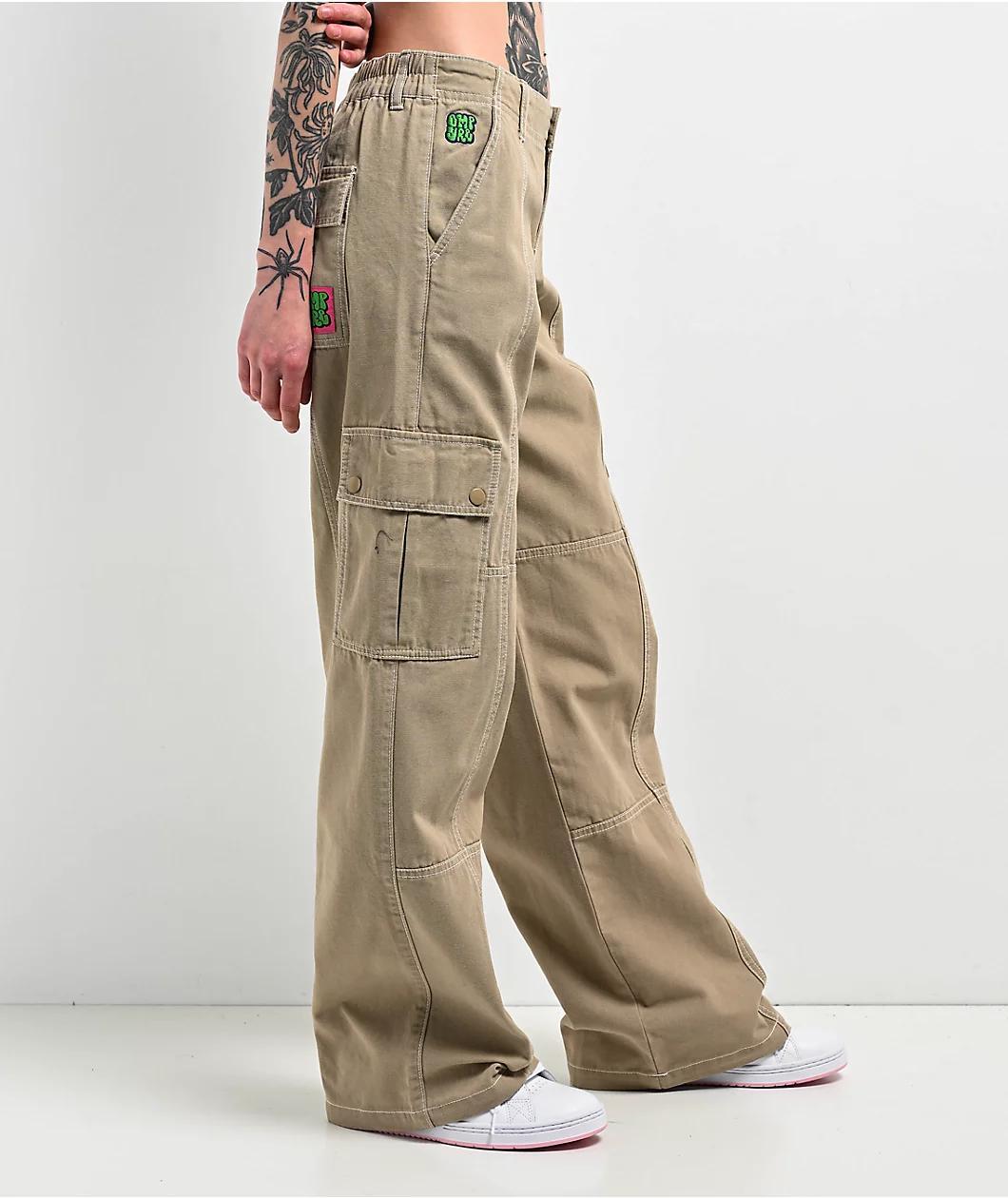 Empyre Alani Low Rise Chinchilla Relaxed Cargo Pants Product Image