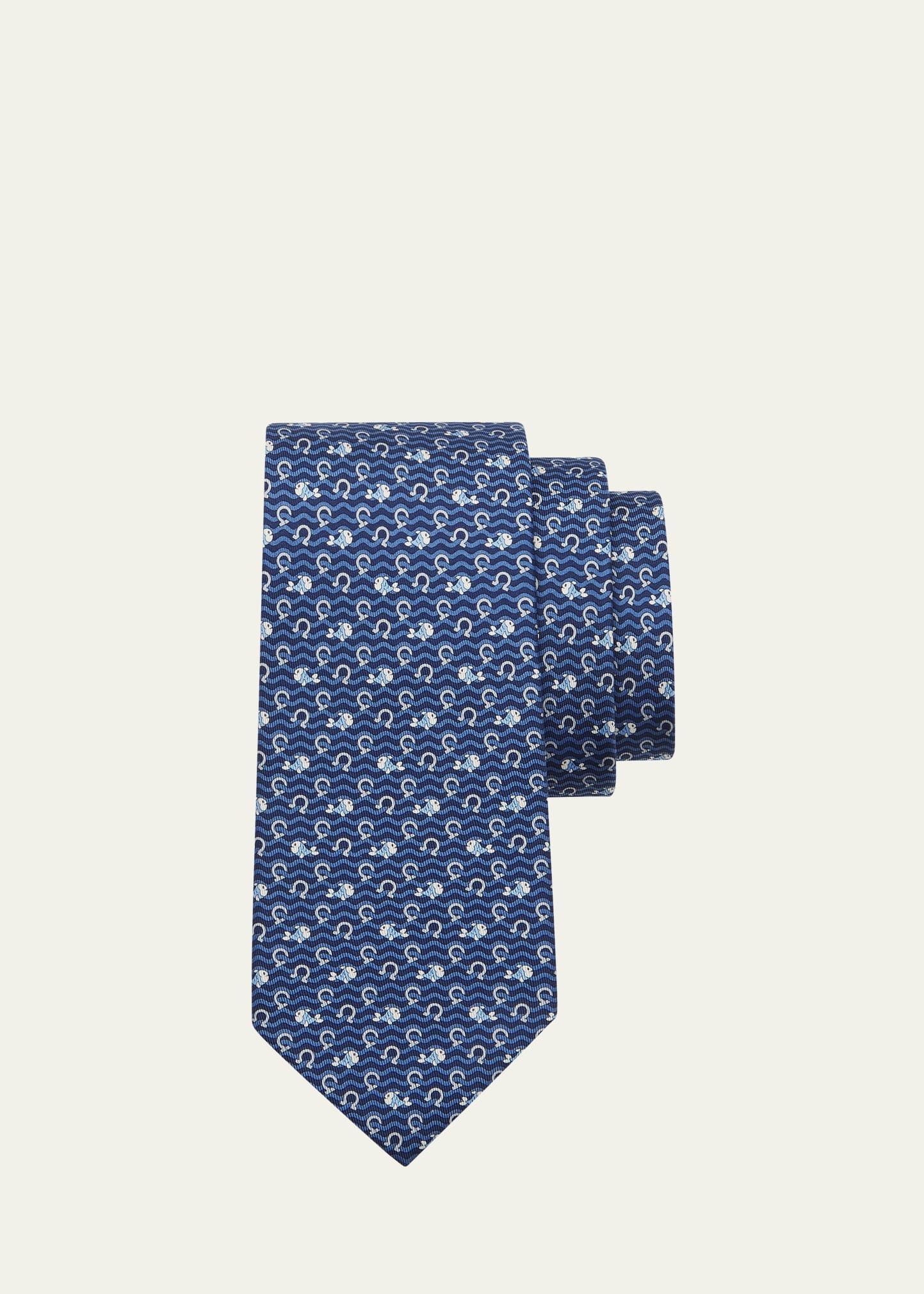 Mens Printed Silk Tie Product Image