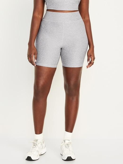 Extra High-Waisted CloudComfy Biker Shorts -- 6-inch inseam Product Image