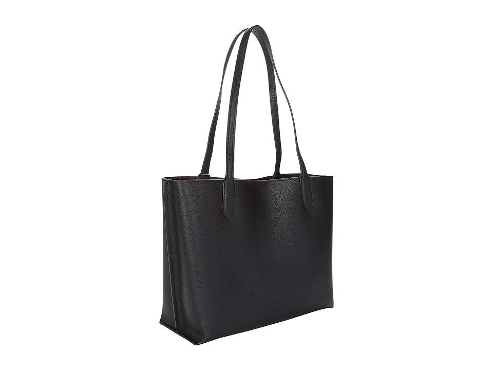 COACH Willow Pebble Leather Solid Tote Bag Product Image