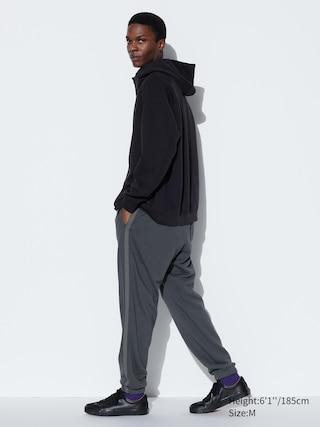 Mens Side-Stripe Sweatpants Dark Gray Small UNIQLO US Product Image