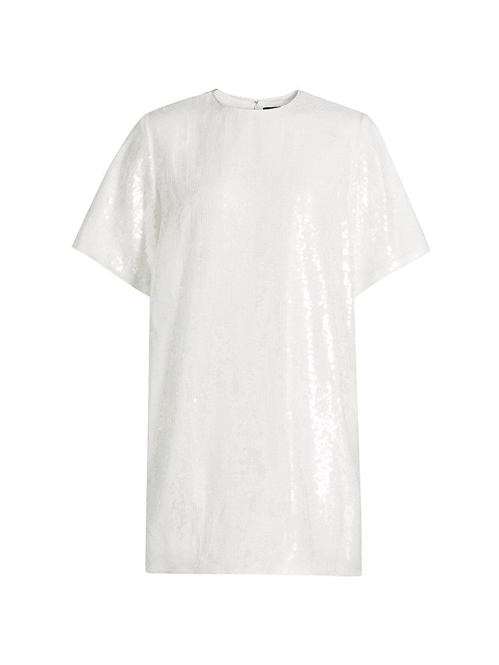 Womens Sequined Oversized T-Shirt Minidress Product Image