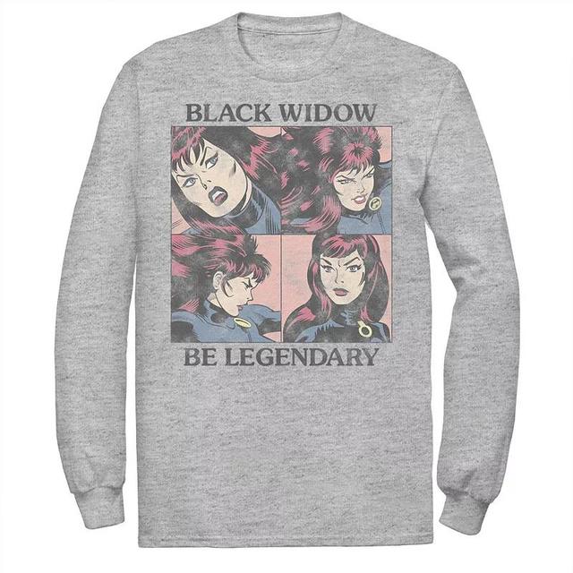 Mens Marvel Legend Black Widow V2 Tee Athletic Grey Product Image