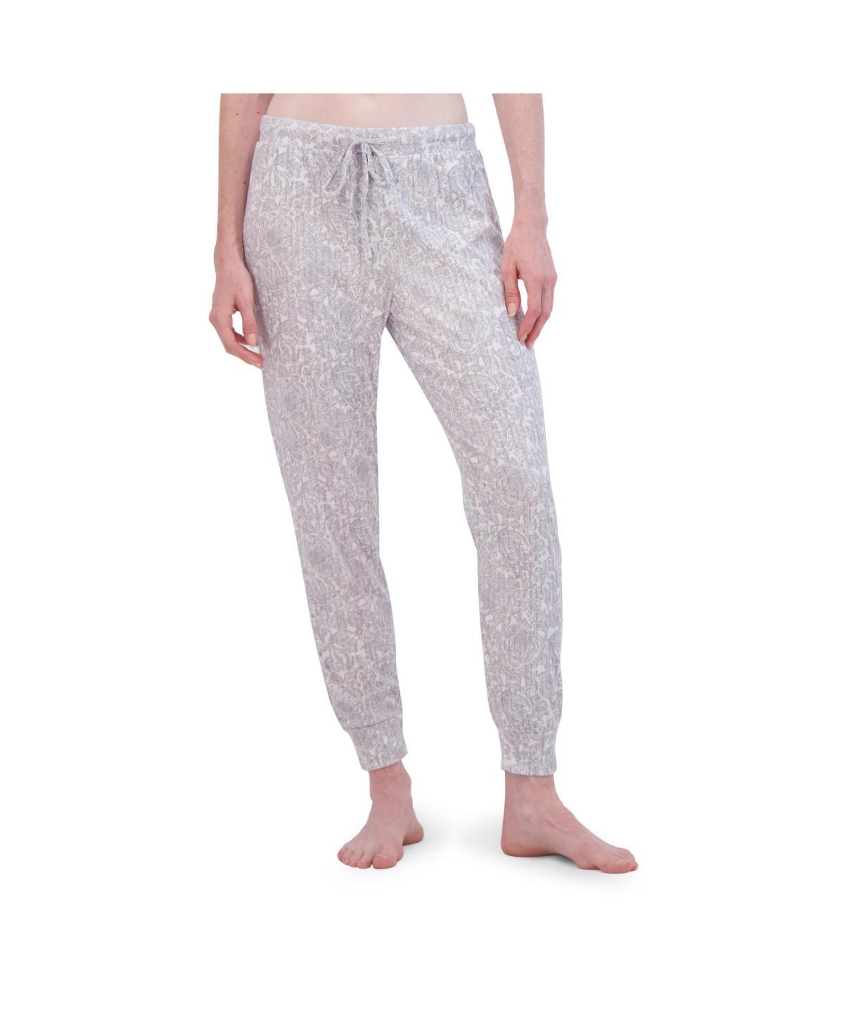 Tahari Womens Ribbed Drawstring Jogger Pajama Pant Product Image