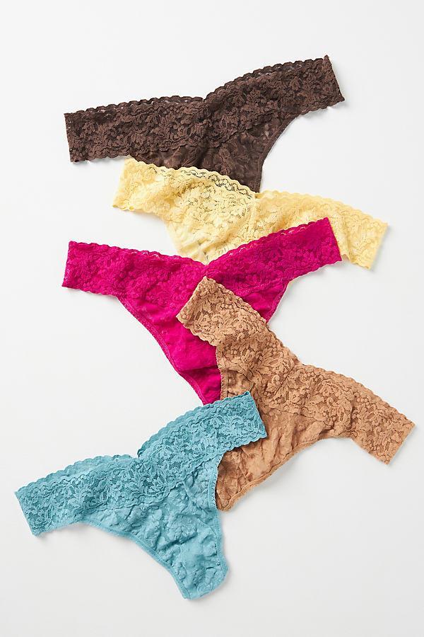 Hanky Panky Assorted 5-Pack Lace Original Rise Thongs Product Image