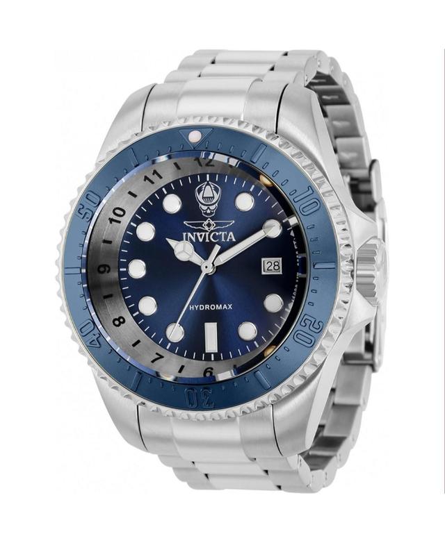 Invicta Mens 38019 Hydromax Quartz 3 Hand Blue Dial Watch - Gold Product Image