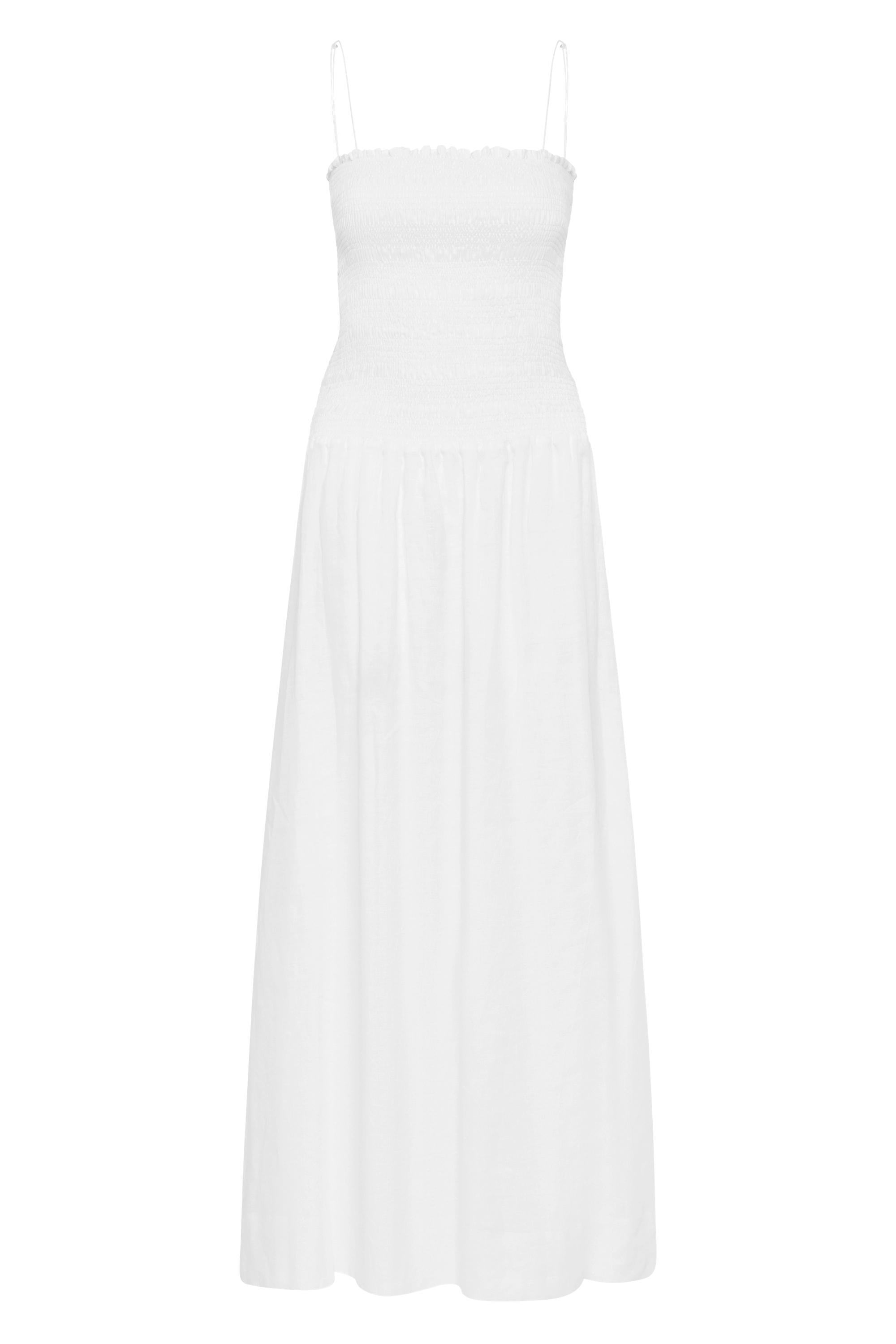 Geriba Midi Dress White Product Image