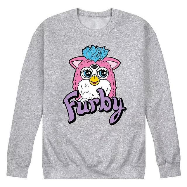 Mens Furby With Logo Fleece Sweatshirt Pink Product Image