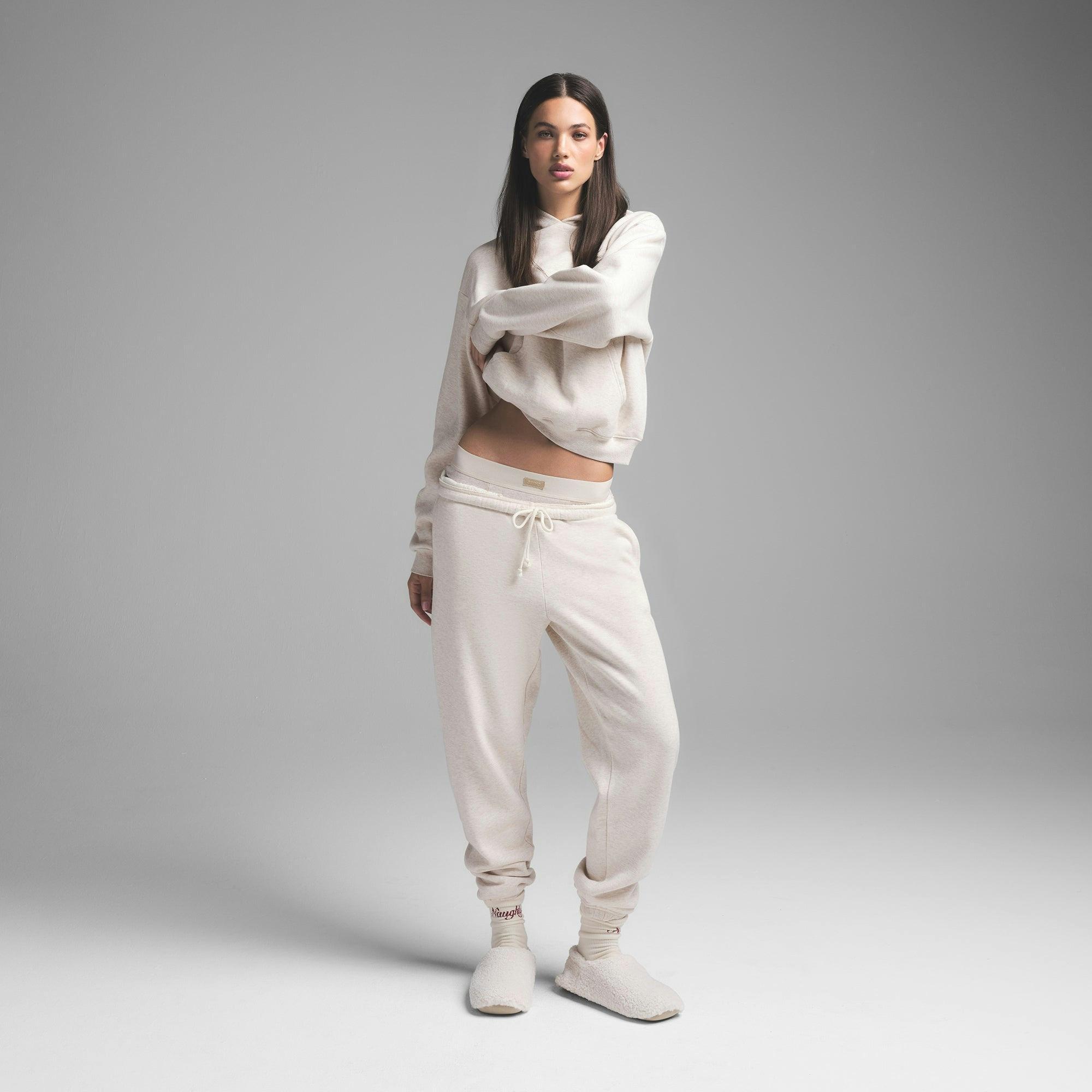 COTTON FLEECE JOGGER | HEATHER OATMEAL Product Image