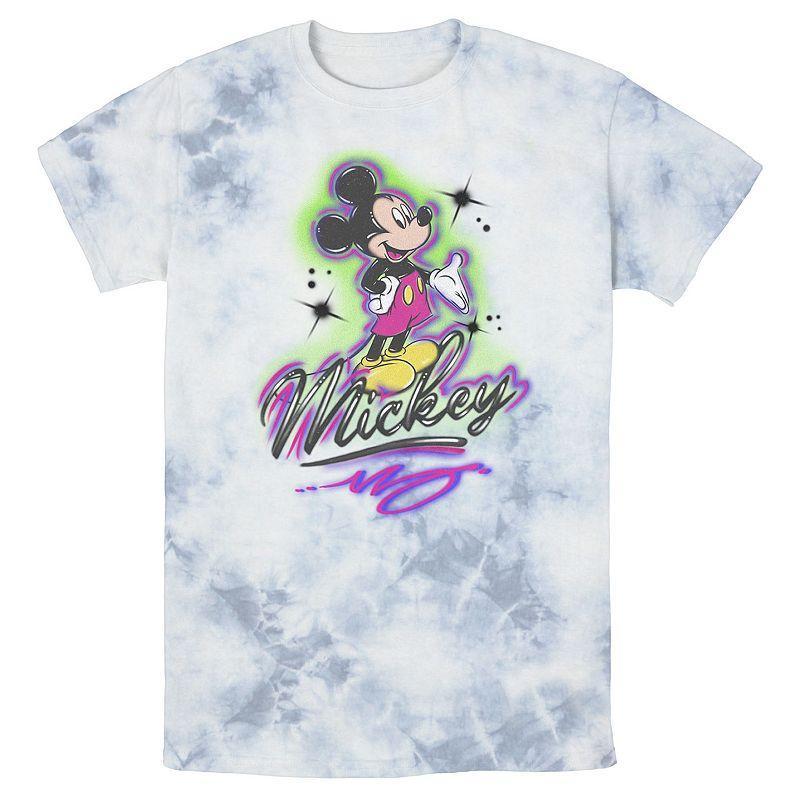 Mens Disney Mickey And Friends Mickey Mouse Airbrush Portrait Wash Tee Product Image