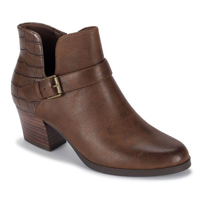 Baretraps Lexis Womens Block Heel Ankle Boots Brown Product Image