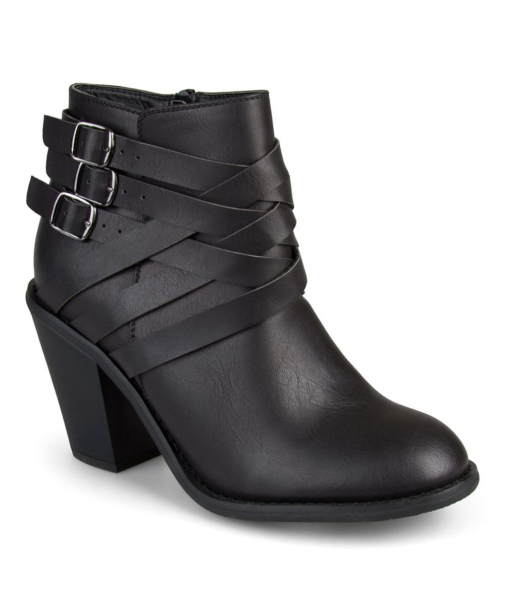 Journee Collection Wide Width Strap Wide Bootie | Womens | | | Boots | Bootie Product Image