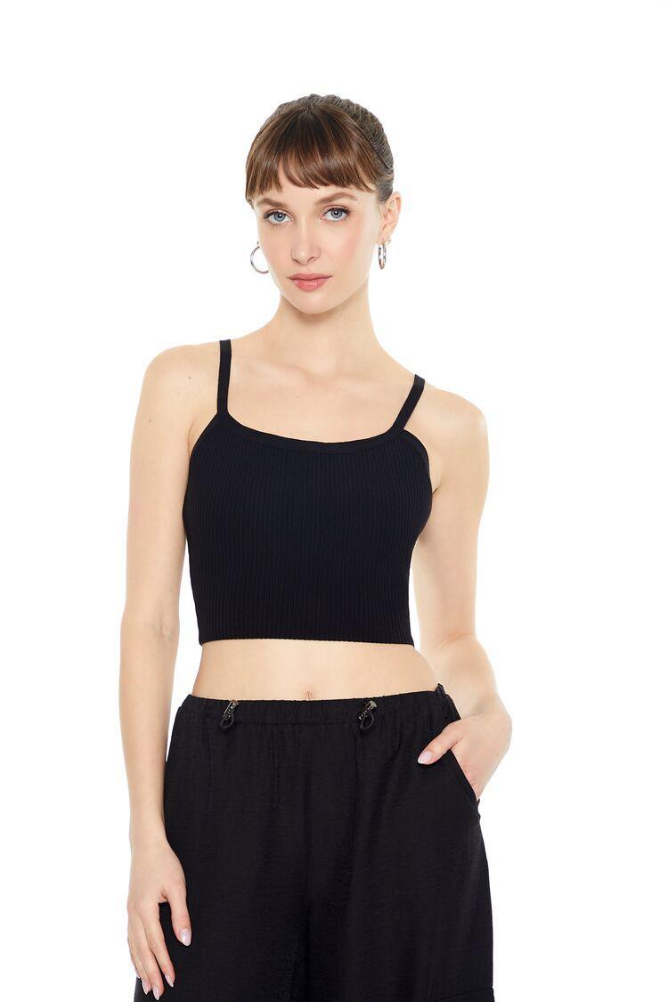 Sweater-Knit Cropped Cami | Forever 21 Product Image