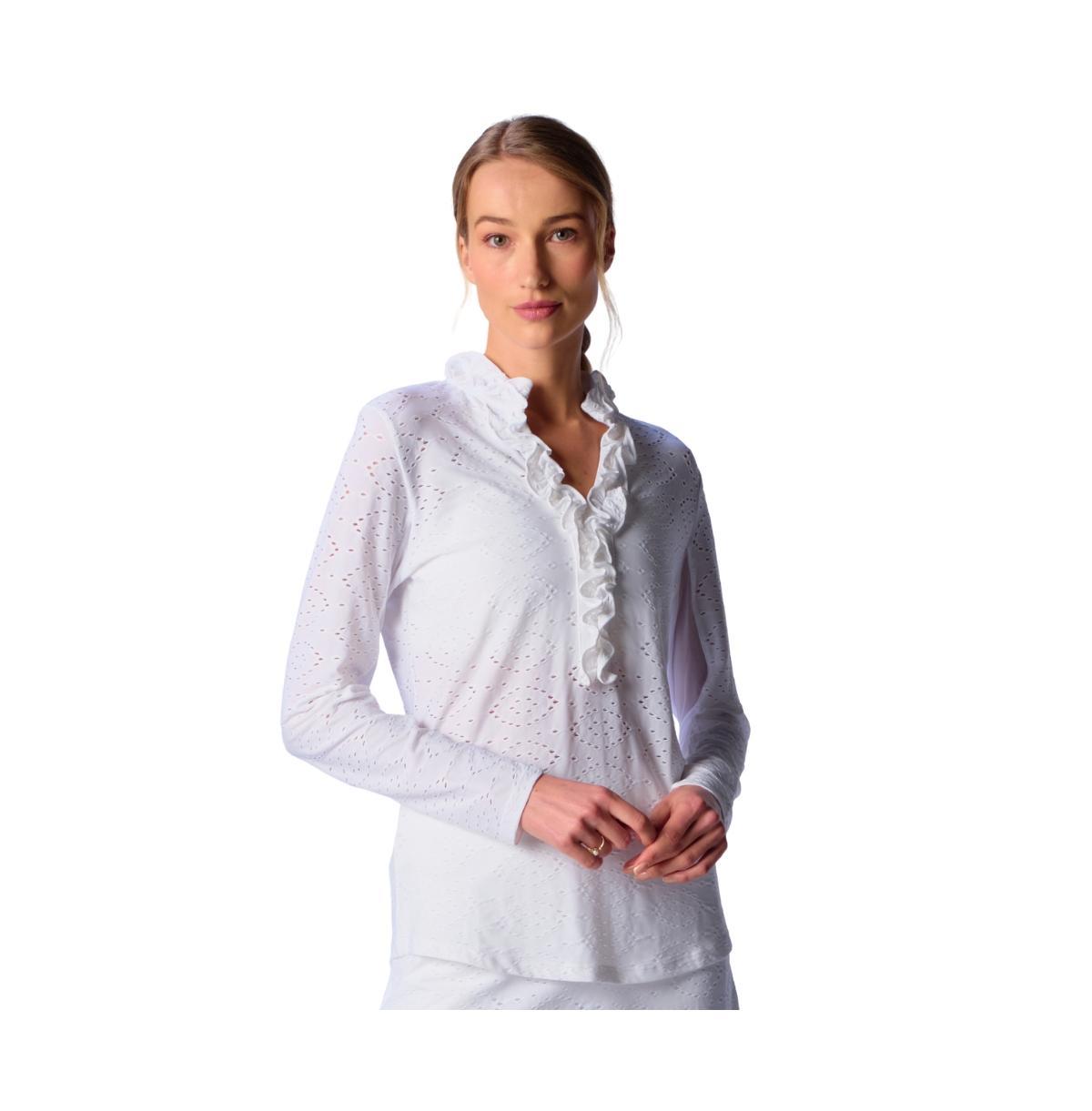 G Lifestyle Clothing Womens G Lifestyle Long Sleeve Double Ruffle Top Product Image