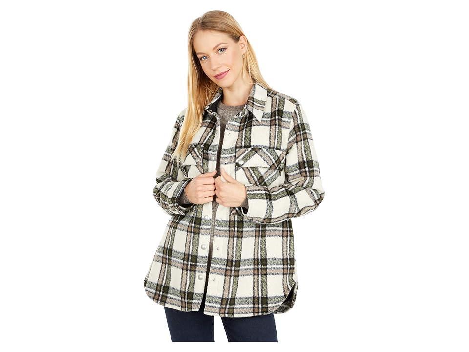 Blank NYC Oversized Flannel Shirt Jacket (Outsider) Women's Clothing Product Image