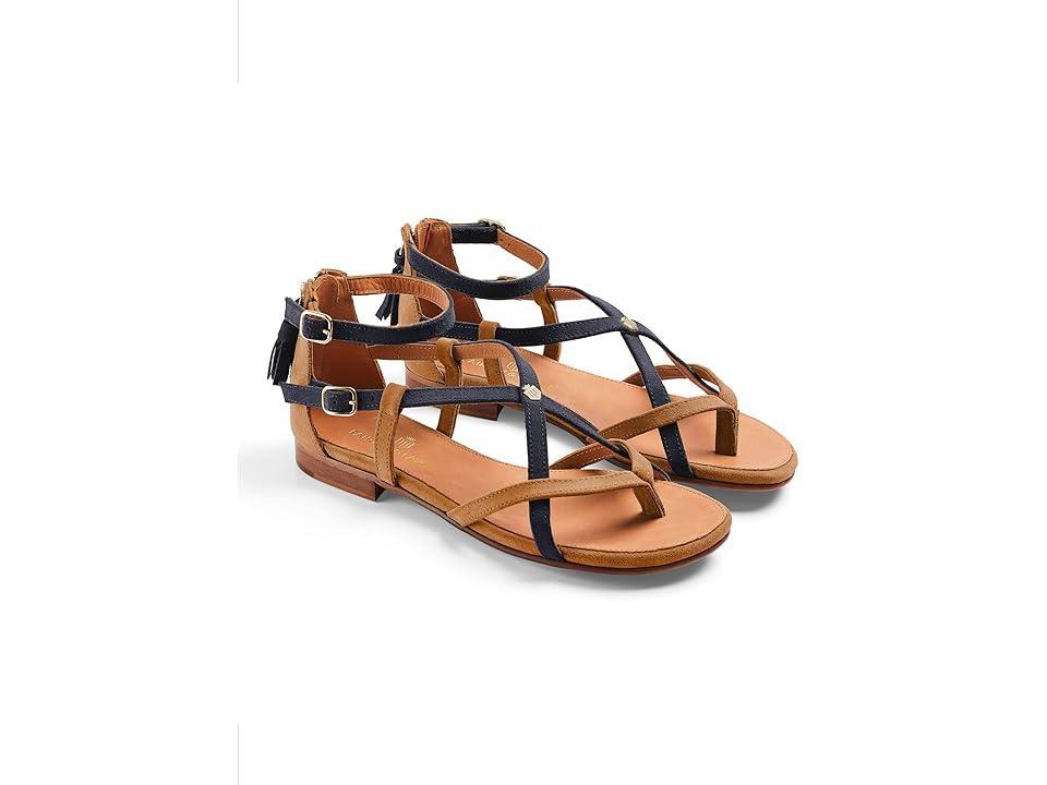 Fairfax and Favor Brancaster Sandal Navy) Women's Shoes Product Image