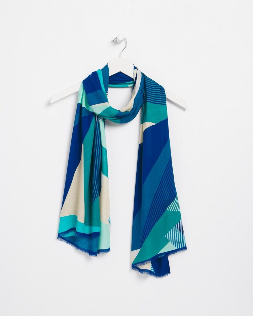 Geo Print Oblong Scarf Product Image