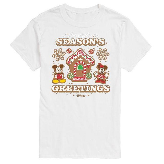 Disneys Mickey & Minnie Mouse Mens Sweet Seasons Greetings Graphic Tee Product Image