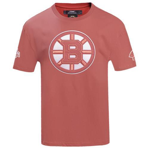 Pro Standard Mens Boston Bruins Pro Standard Bruins Clay Drop Shoulder T-Shirt - Mens Product Image