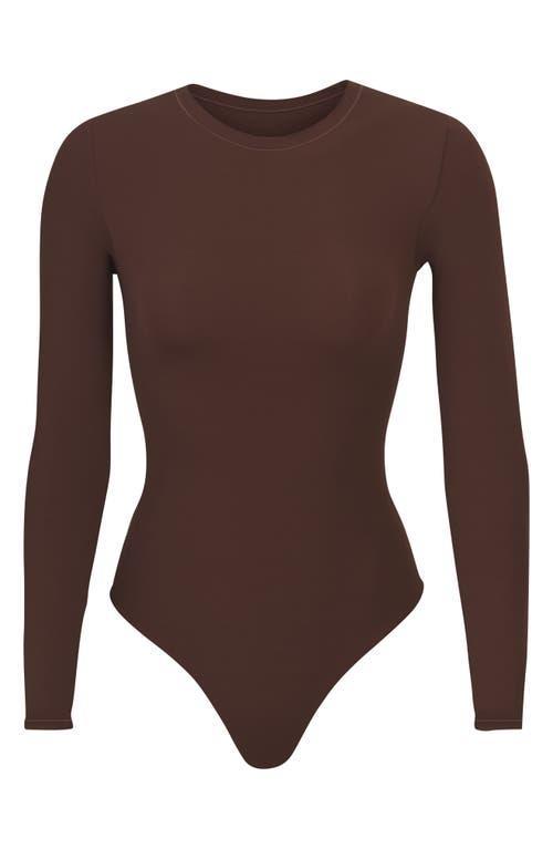 SKIMS Fits Everybody Long Sleeve Crewneck Bodysuit Product Image