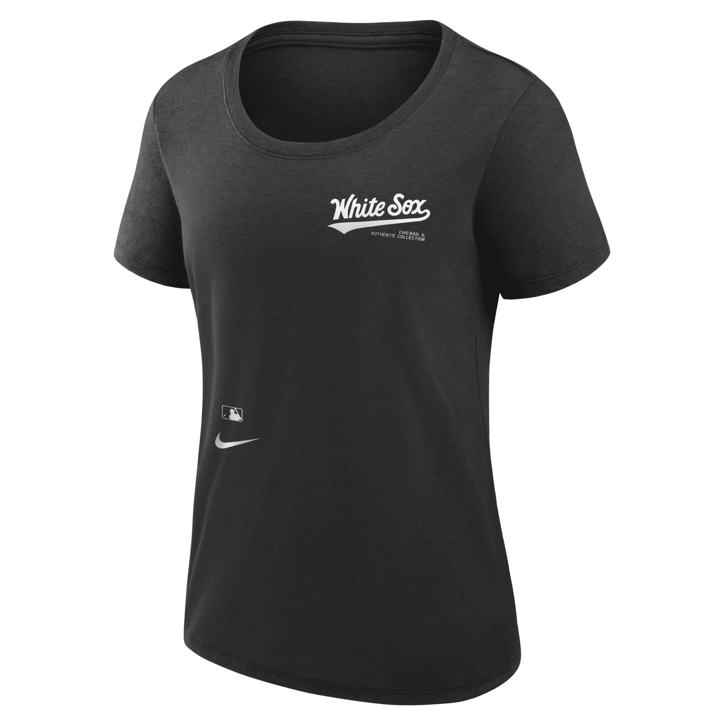 Womens Nike Chicago White Sox Authentic Collection Performance Scoop Neck T-Shirt Product Image