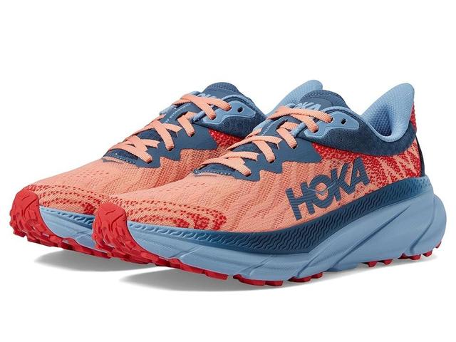 Hoka Women's Challenger 7 (Papaya/Real Teal) Women's Shoes Product Image