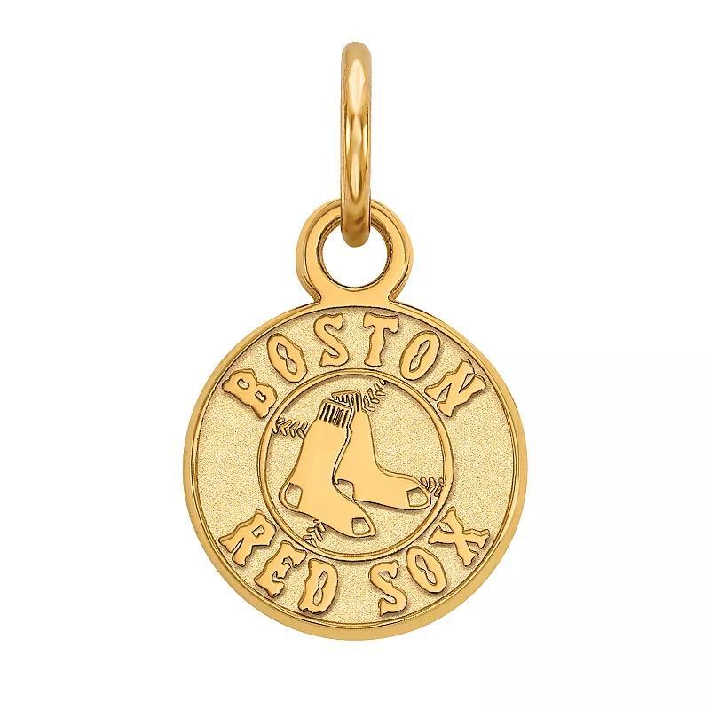 LogoArt Sterling Silver Boston Red Sox Extra-Small Pendant, Womens Gold Tone Product Image