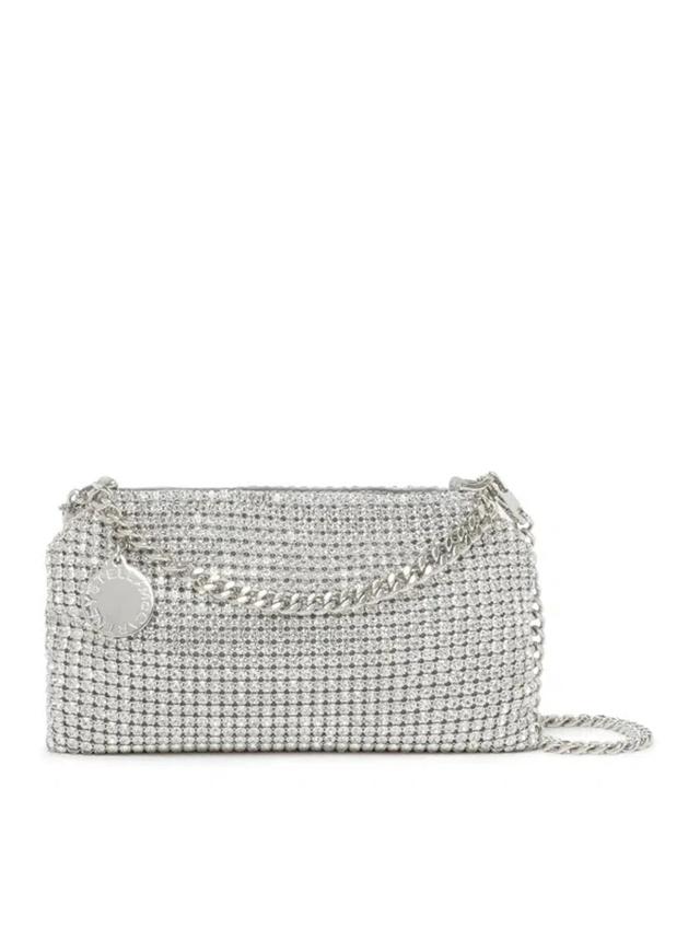 Falabella Crystal Mesh Shoulder Bag In Metallic Product Image