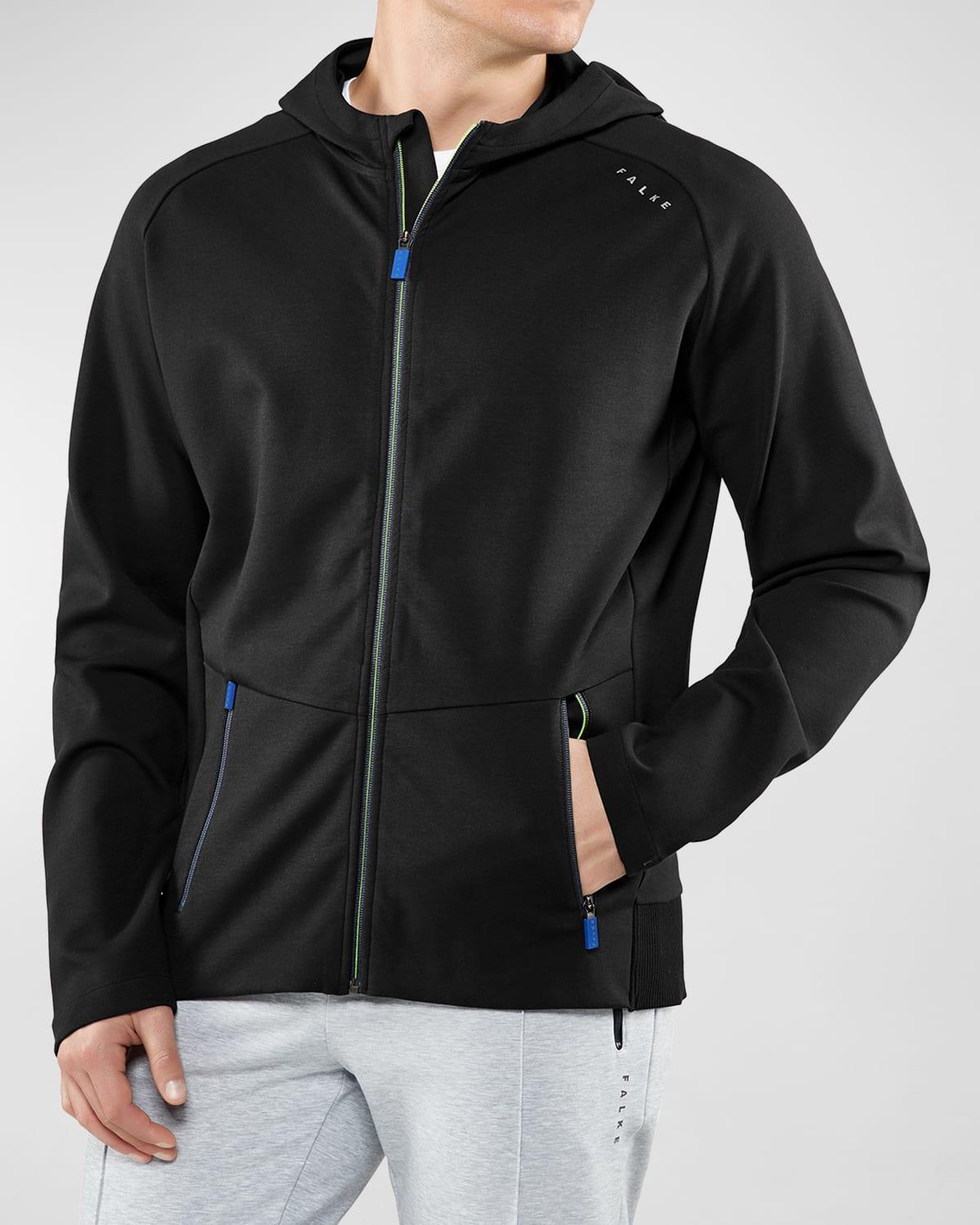 Falke Coach Jacket (Black) Men's Clothing Product Image