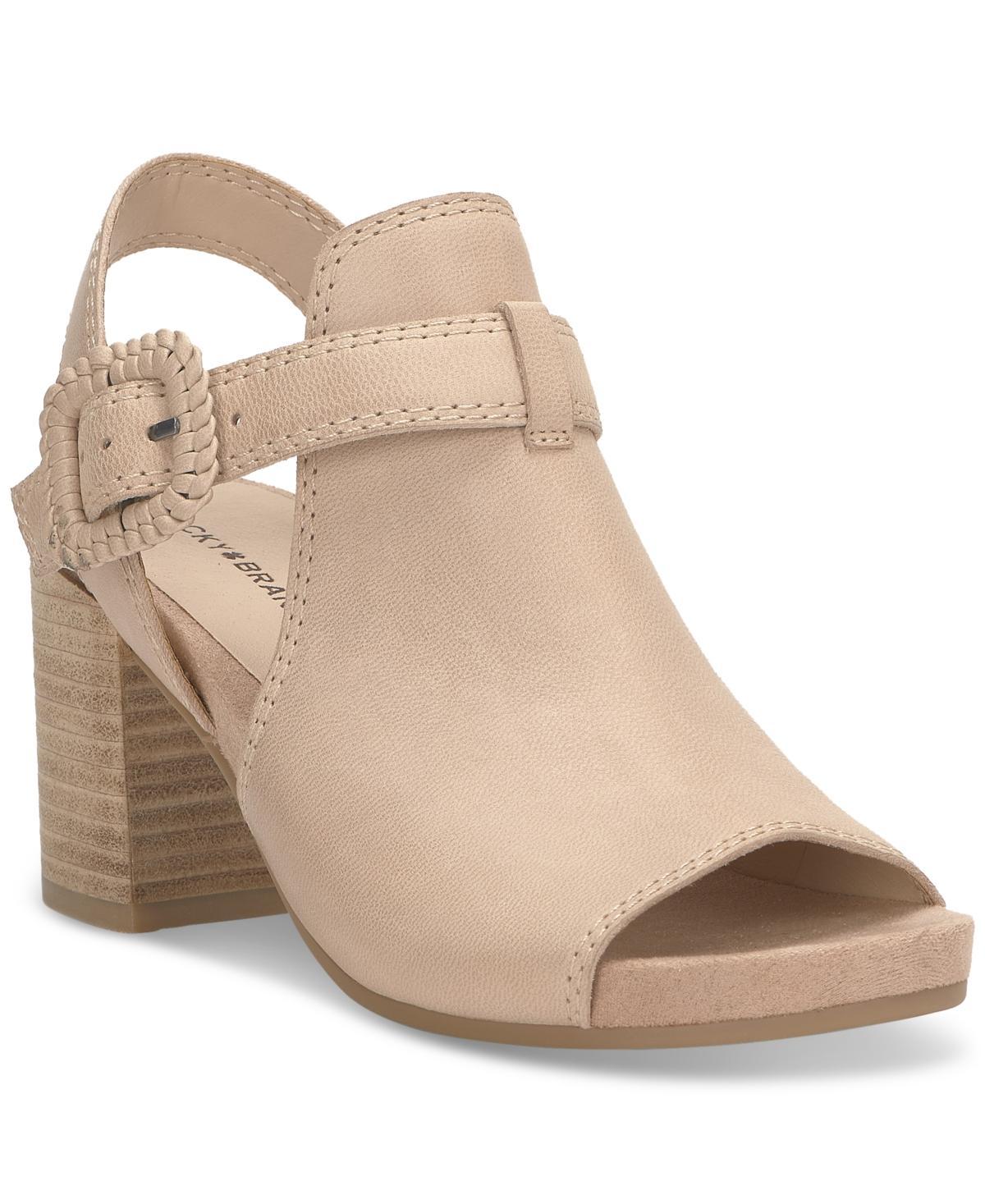 Lucky Brand Womens Juliane Cutout Slingback Block Heel Sandals Product Image