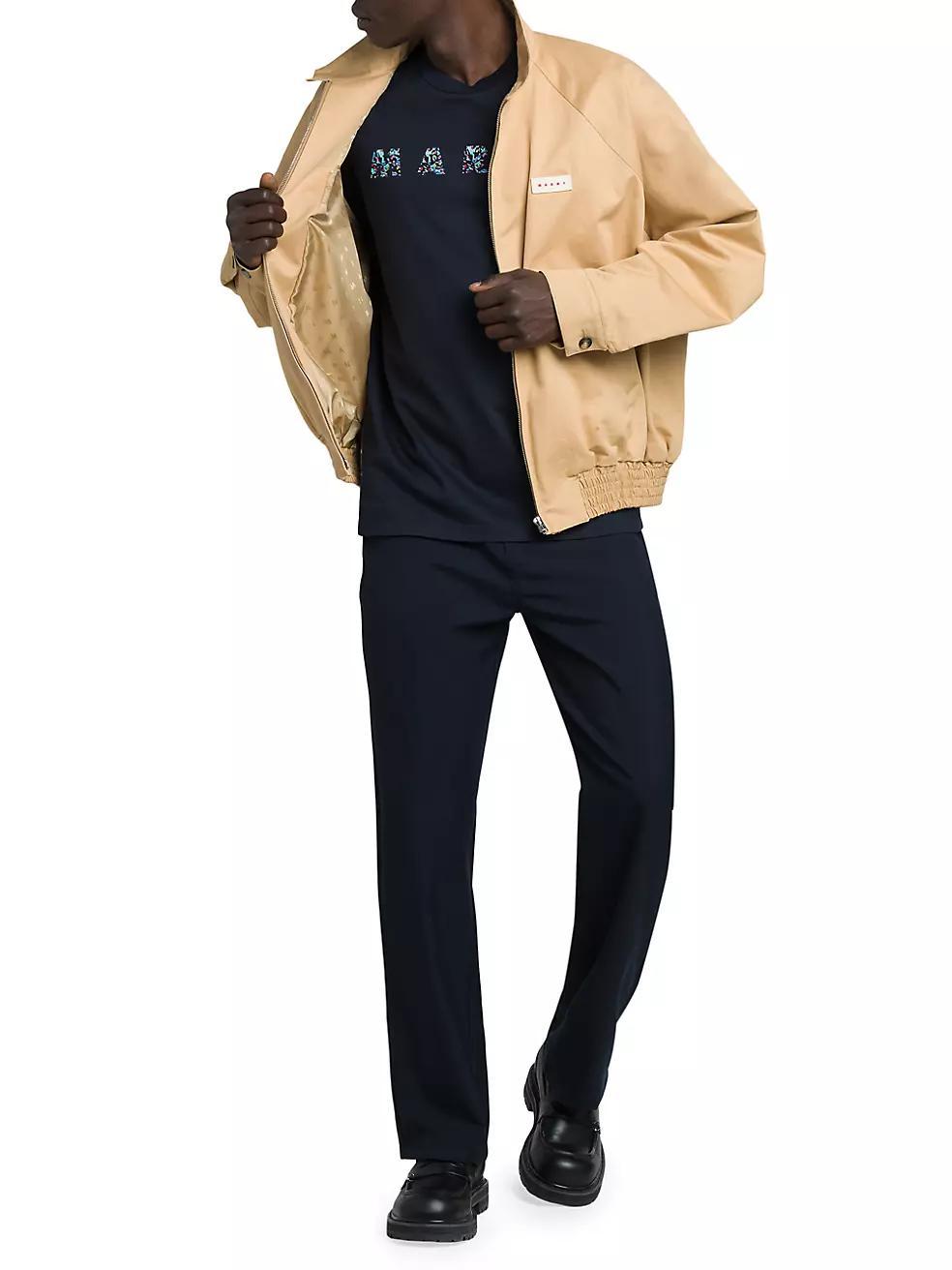 Gabardine Bomber Jacket Product Image