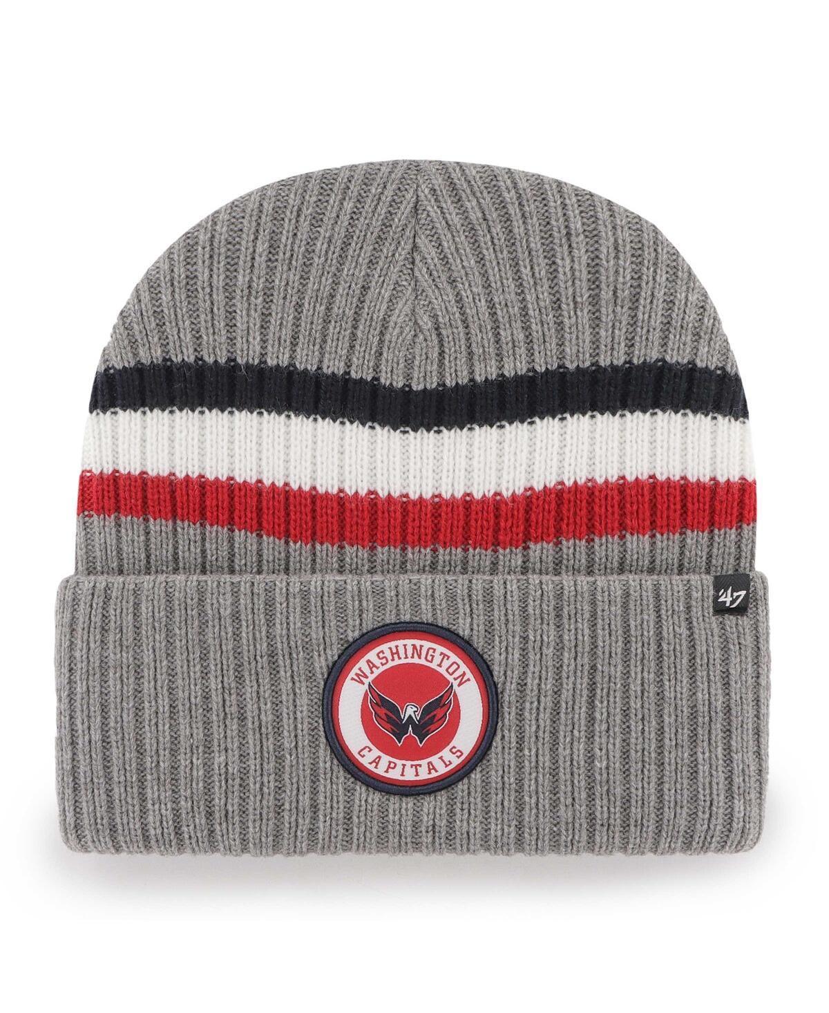 Mens 47 Charcoal Washington Capitals Highline Cuffed Knit Hat Product Image