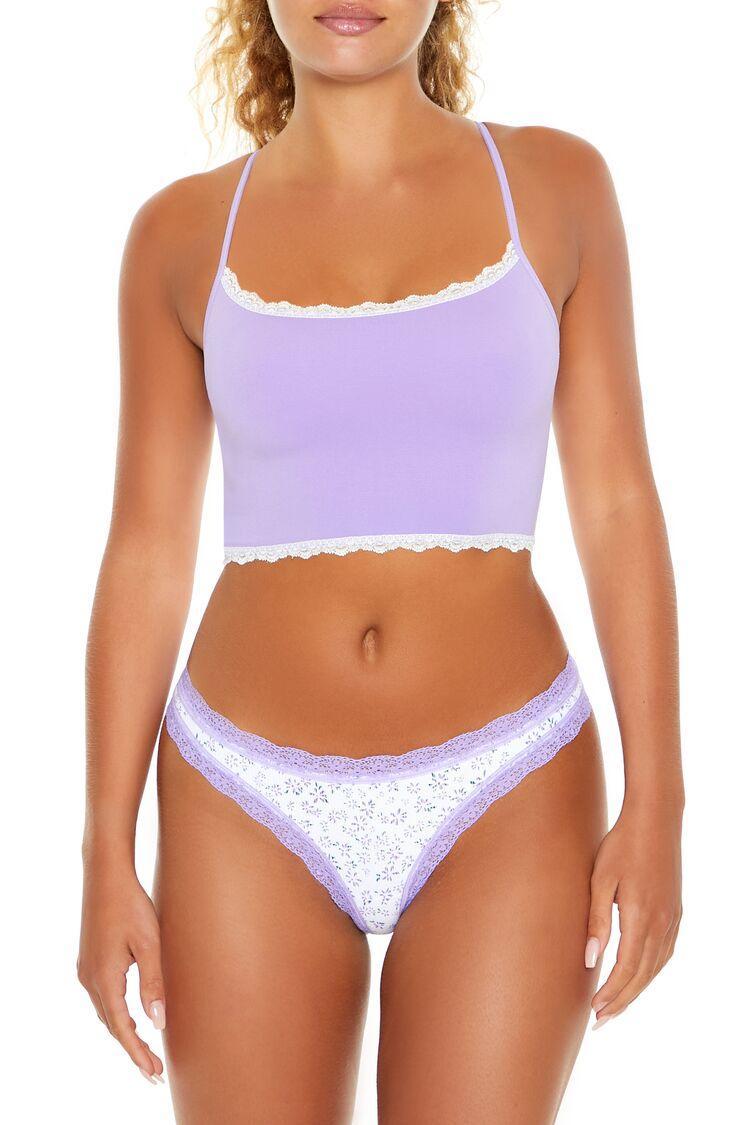 Seamless Lace-Trim Bralette | Forever 21 Product Image