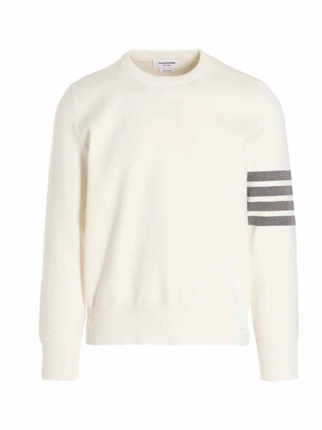 4 Bar Sweater, Cardigans White Product Image