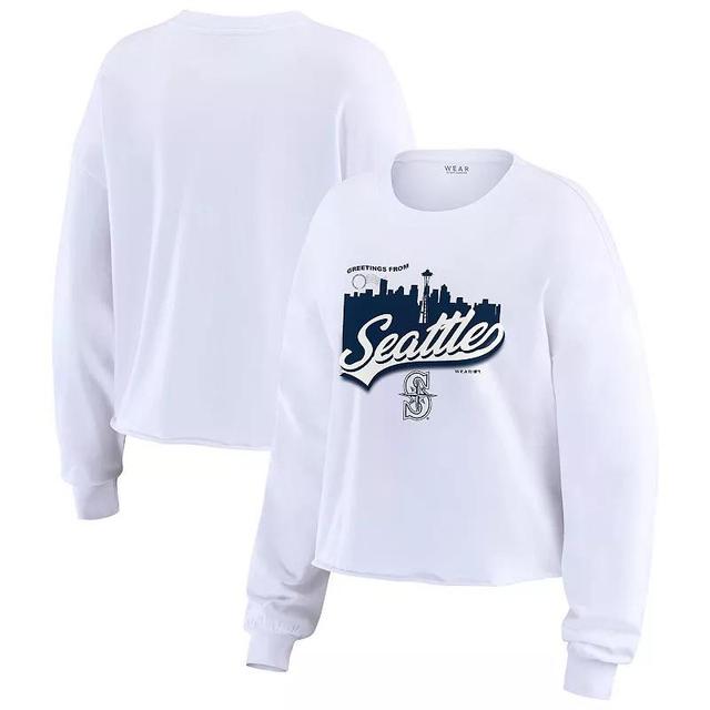 Womens WEAR by Erin Andrews Seattle Mariners Domestic Postcard Long Sleeve T-Shirt Product Image